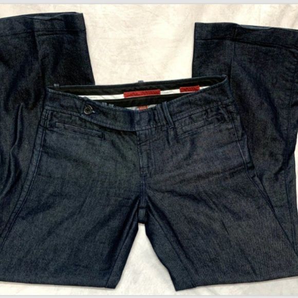 Banana Republic Women Straight Jeans Size 8P | 29 Blue Denim Pants 5 Pockets - Picture 5 of 7